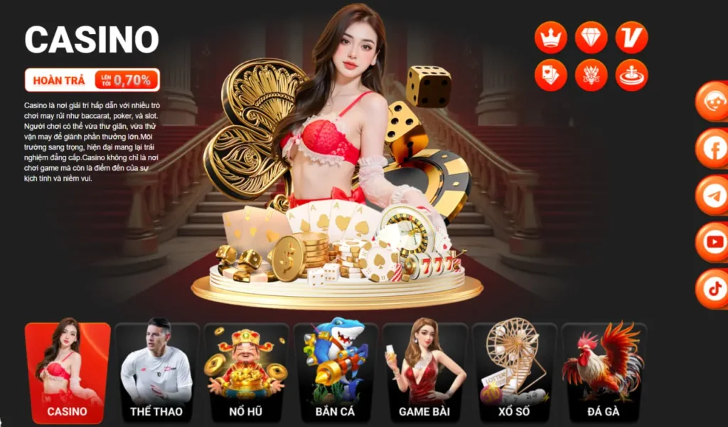 Giao diện trực quan đẹp mắt tại U88