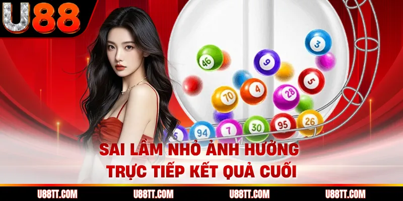 Sai lầm nhỏ ảnh hưởng trực tiếp kết quả cuối