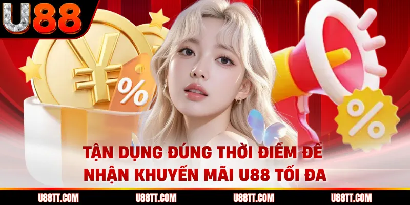 Tận dụng đúng thời điểm để nhận khuyến mãi U88 tối đa